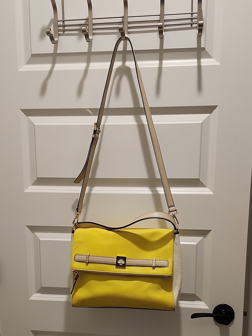 Yellow And Cream Kate Spade Satchel